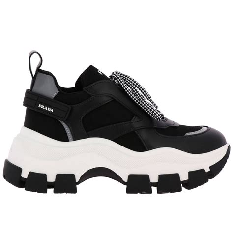 sneakers nere prada donna|prada sneakers outlet.